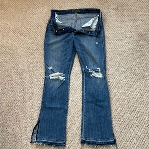 Joe’s Women’s Distressed Micro Flare High Rise Jeans